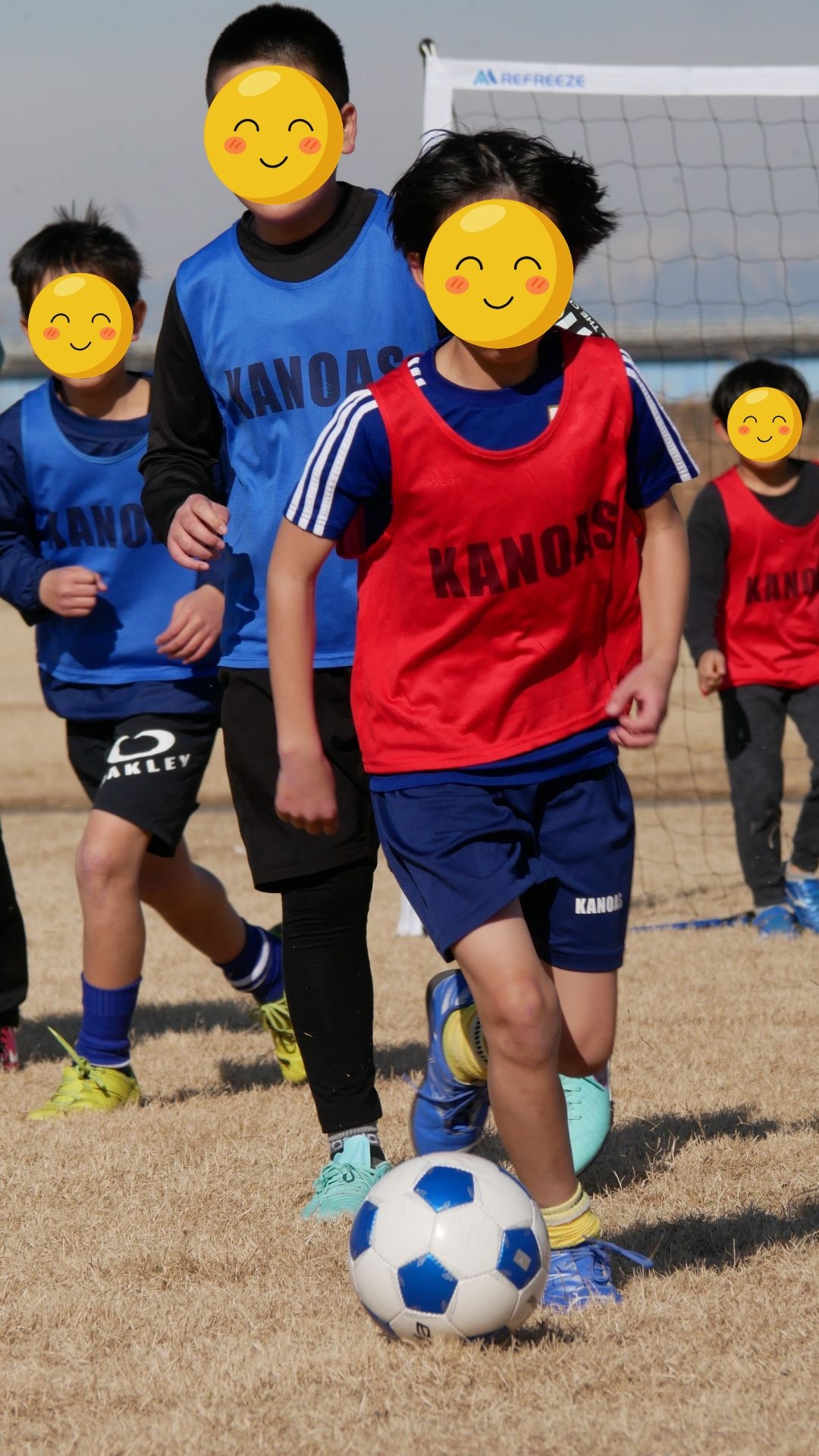 笑顔いっぱい！広いピッチでのミニゲーム⚽️
