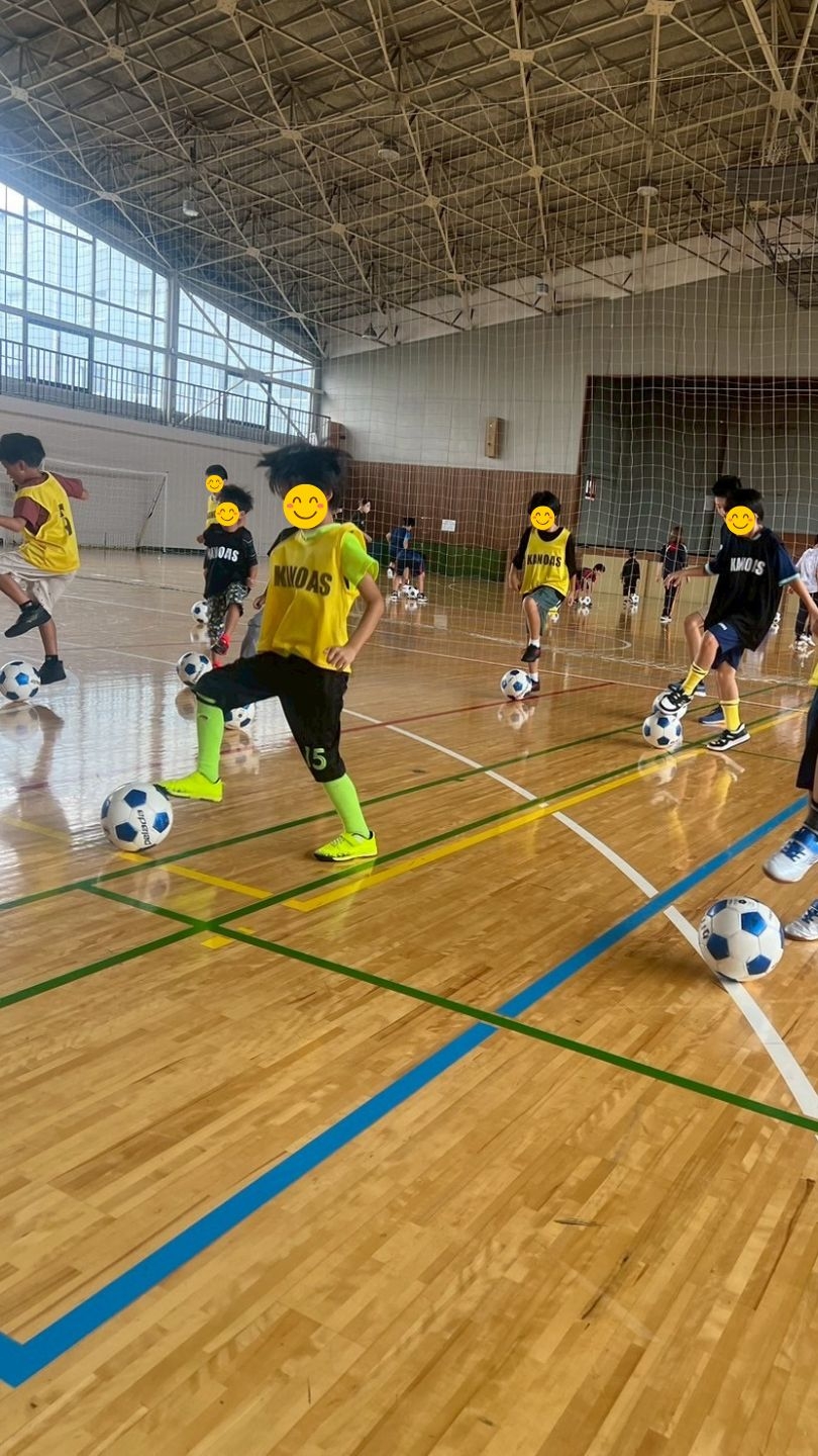 体育館で広がる子どもたちの笑顔⚽️