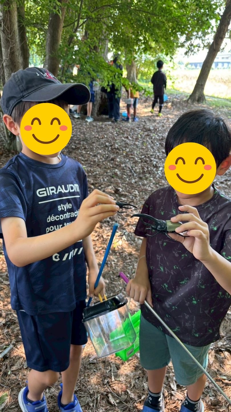 虫取りとサッカーで夏を満喫!