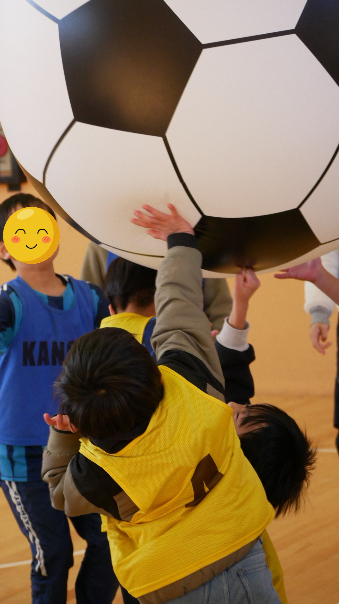 新しい挑戦！キンボールで白熱ゲーム